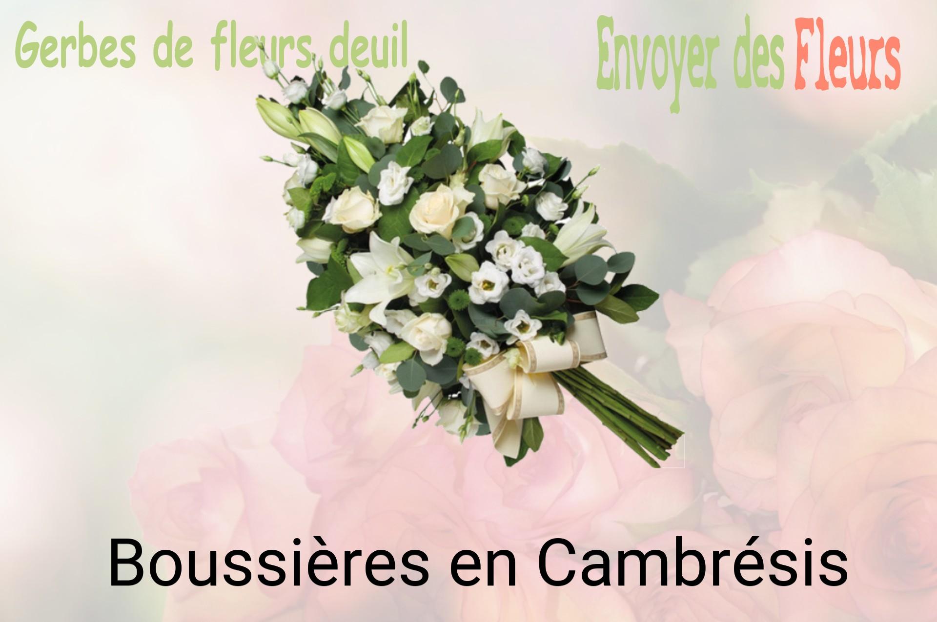 Gerbe de fleurs de deuil livrée à Boussières-en-Cambrésis